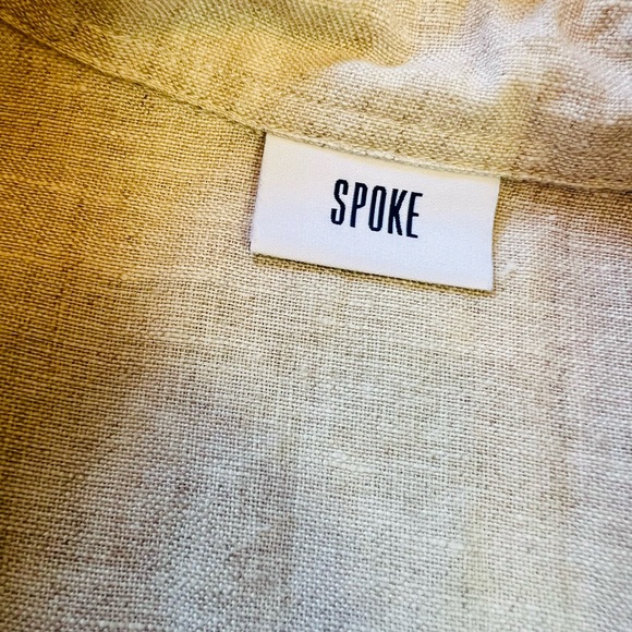 SPOKE-London Button Down Linen Shirt - Picture 3 of 8